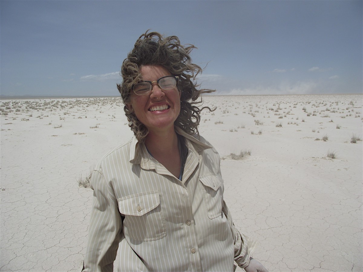 Dust Mitigation on the Lordsburg Playa - Cameron and dust storm