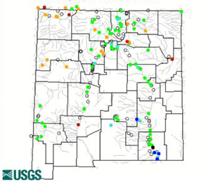 Current New Mexico stream flow data - USGS